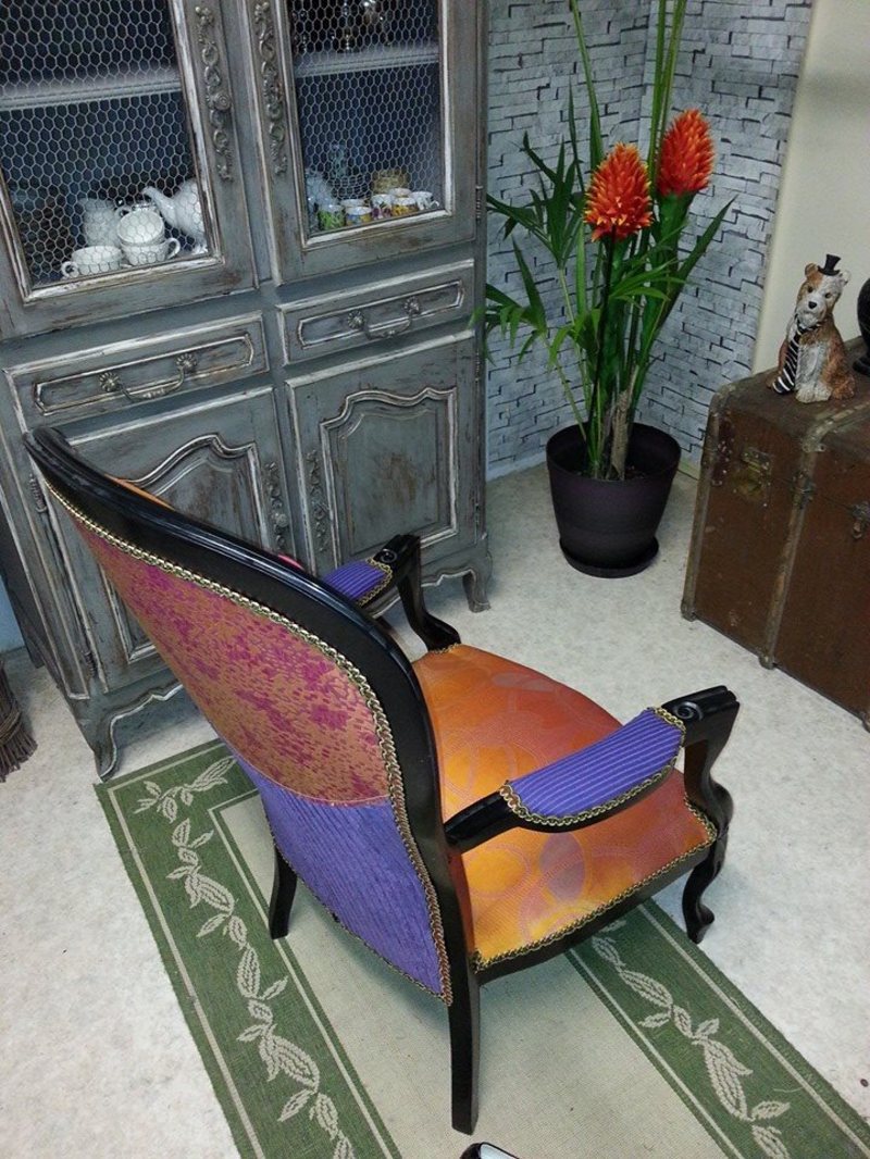 Fauteuil Voltaire revisité Haute Couture chic - voltaire fauteuil